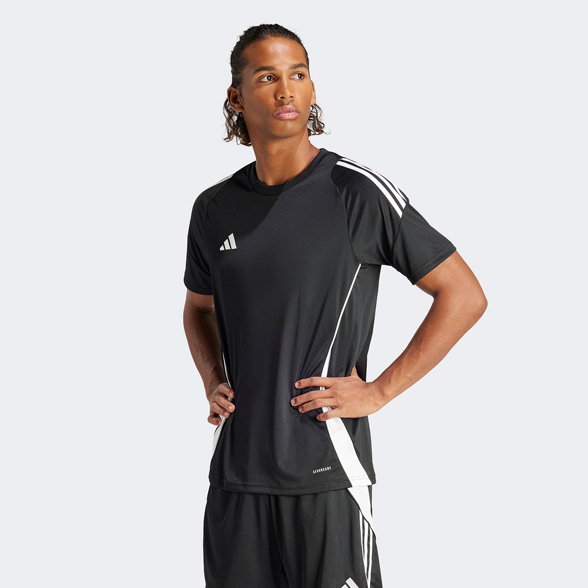 Miniatura Camisa Adidas Tiro 24 Masculina Preto+Branco - EGG