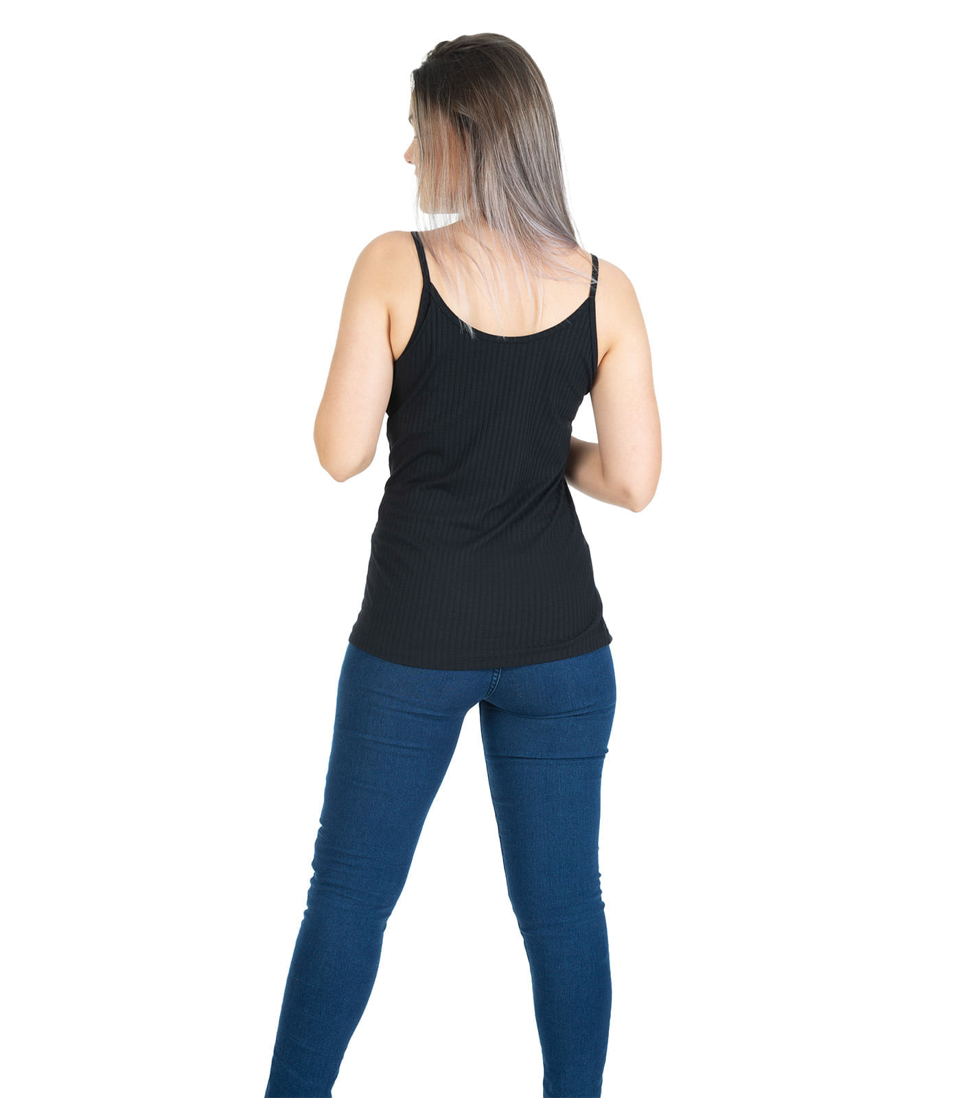 Miniatura Blusa de Alças Feminina Select Preto G