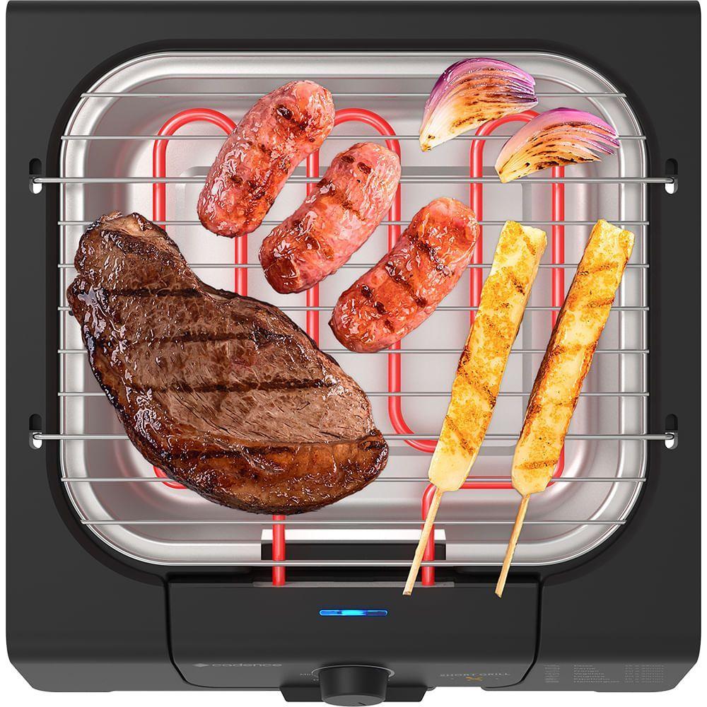 Miniatura Churrasqueira Elétrica Cadence Short Grill 220V