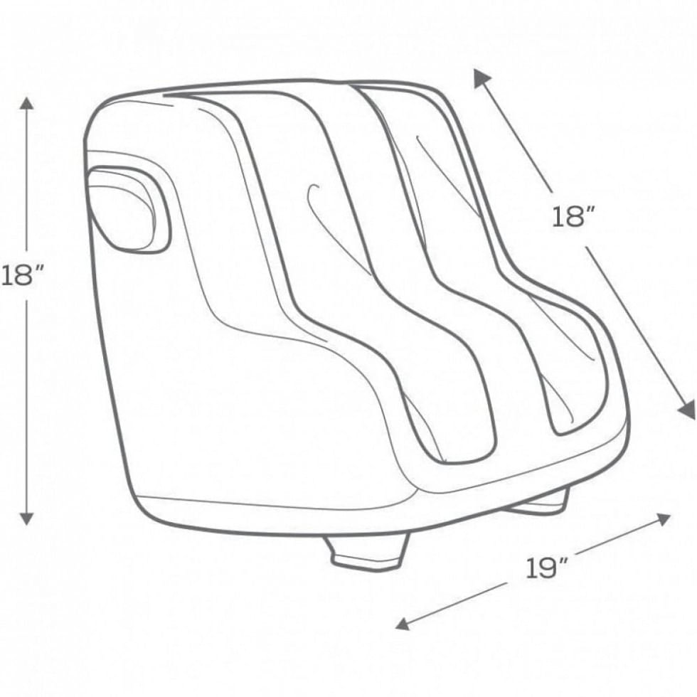 Massageador Elétrico para Pés com 2 Configurações, Human Touch Reflex5s, Preto
