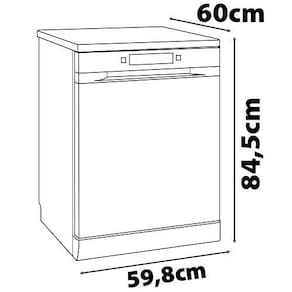 Lava-Louças Samsung DW60C7050FG/AZ 14 Serviços com Display de LED 110V – Black Inox