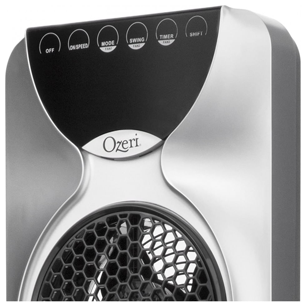Ventilador de Torre Ozeri OZF3 S com Tecnologia Passiva de Redução de Ruído, 110V, Cinza