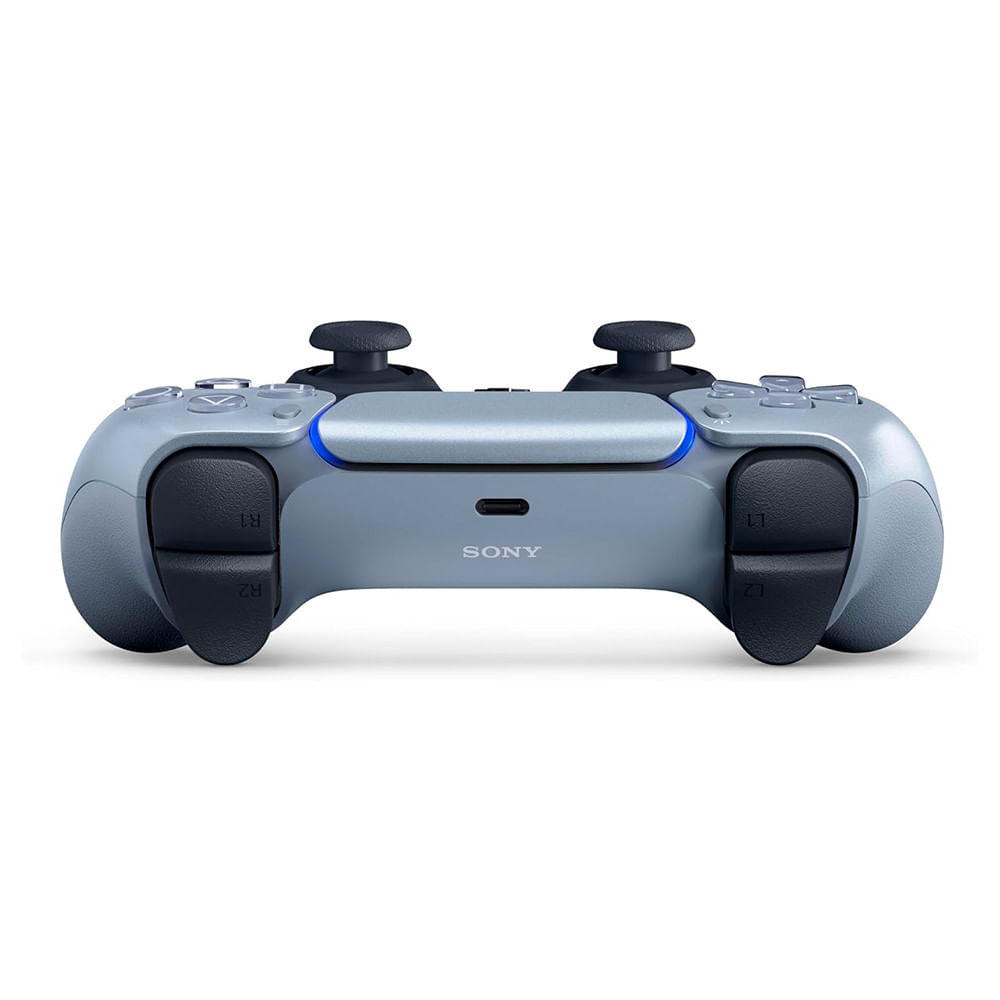 Miniatura Controle Sem Fio DualSense PlayStation 5 Sterling Silver - CFI-ZCT1W 083162006223 - Cinza - 12 meses - Garantia do Fabricante