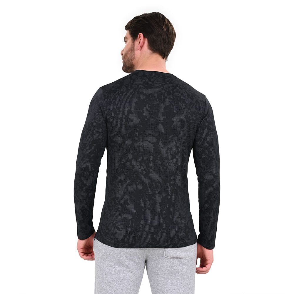 Miniatura Camiseta Manga Longa de Treino Masculina Under Armour Tech Vent Geode GG Preto