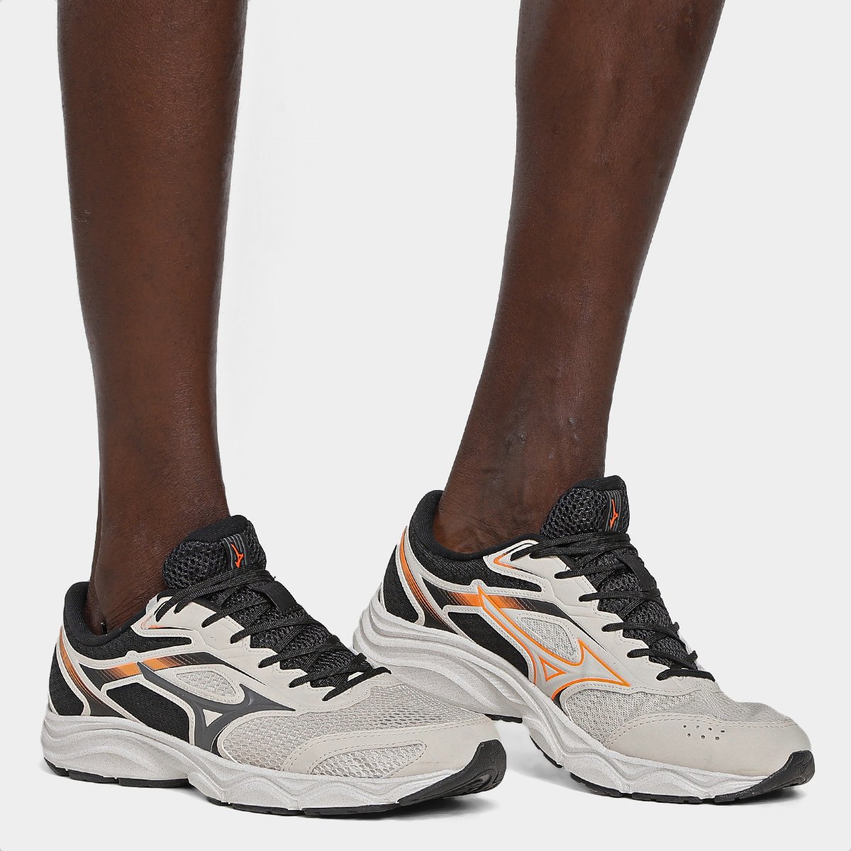 Miniatura Tênis Mizuno Hawk 5 Masculino Areia+Preto - 38