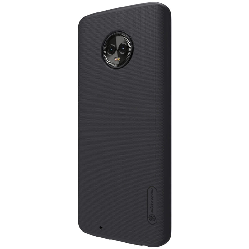 Miniatura Kit Capa Preta Nillkin Moto G6 5.7 Capinha Shield E Película