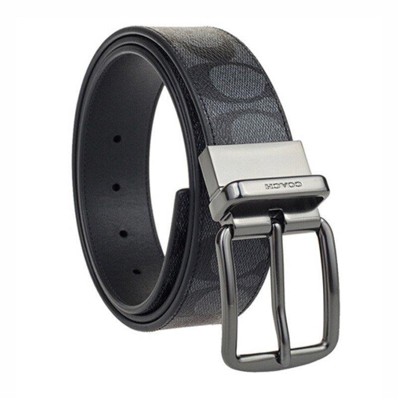 Miniatura Cinto Coach Wide Harness Cut-To-Size Reversible Signature Ca
