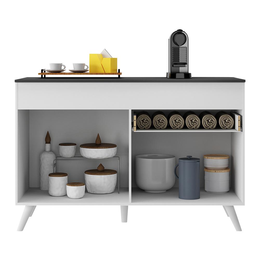 Miniatura Balcão Cozinha 120cm 2 Portas 1 Gaveta Veneza Multimóveis V3680 Branco