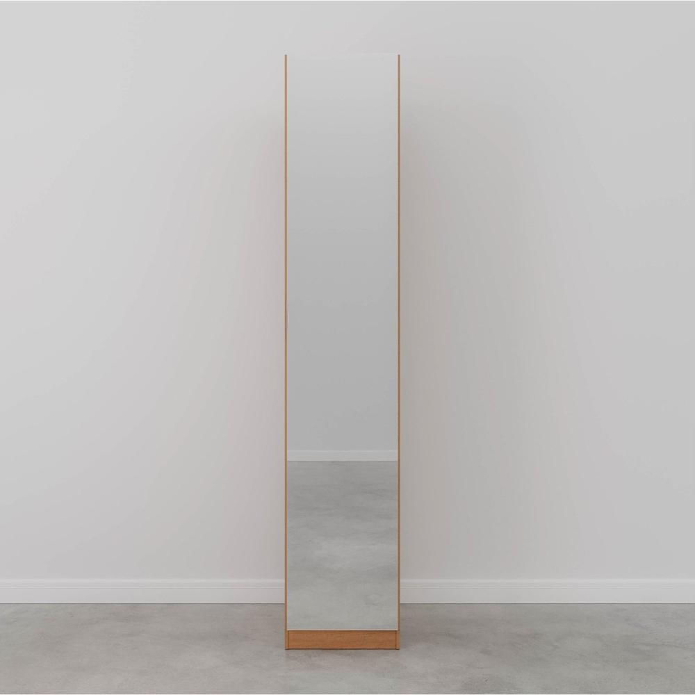 Miniatura Guarda Roupa Hera 1 Porta com Espelho 6 Prateleiras CabeCasa MadeiraMadeira Branco Geada/Louro