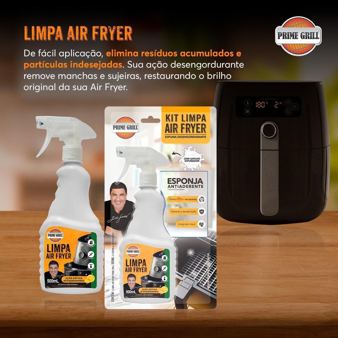 Miniatura Limpa Air Fryer Desengordurante Prime Grill Edu Guedes