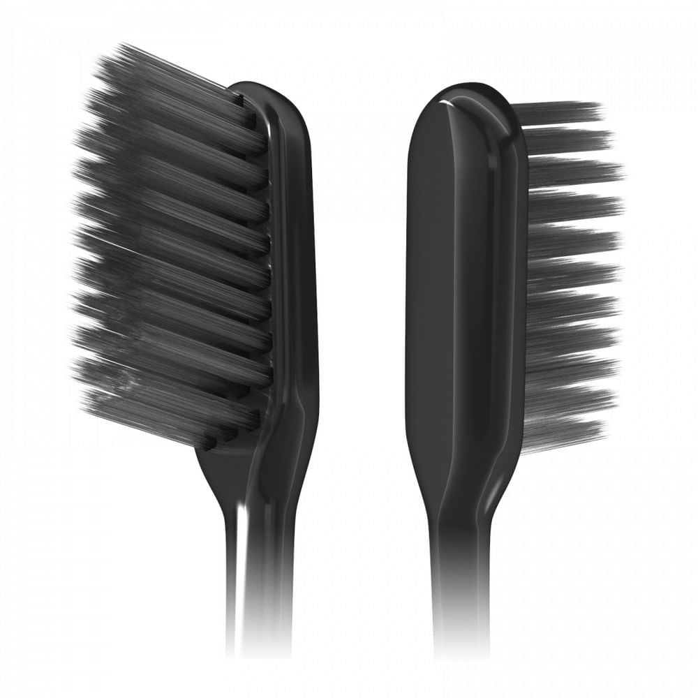 Miniatura Escova Dental Colgate Slim Soft Black Macia Cores Sortidas 3 Unidades