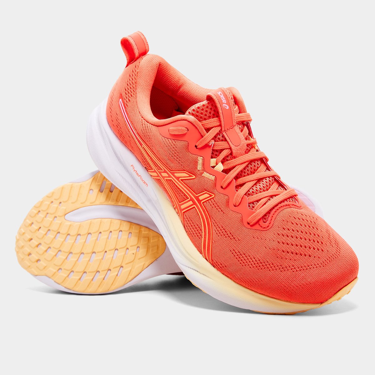 Miniatura Tênis Asics Gel-Pulse 16 SE Feminino Rosa+Laranja - 34