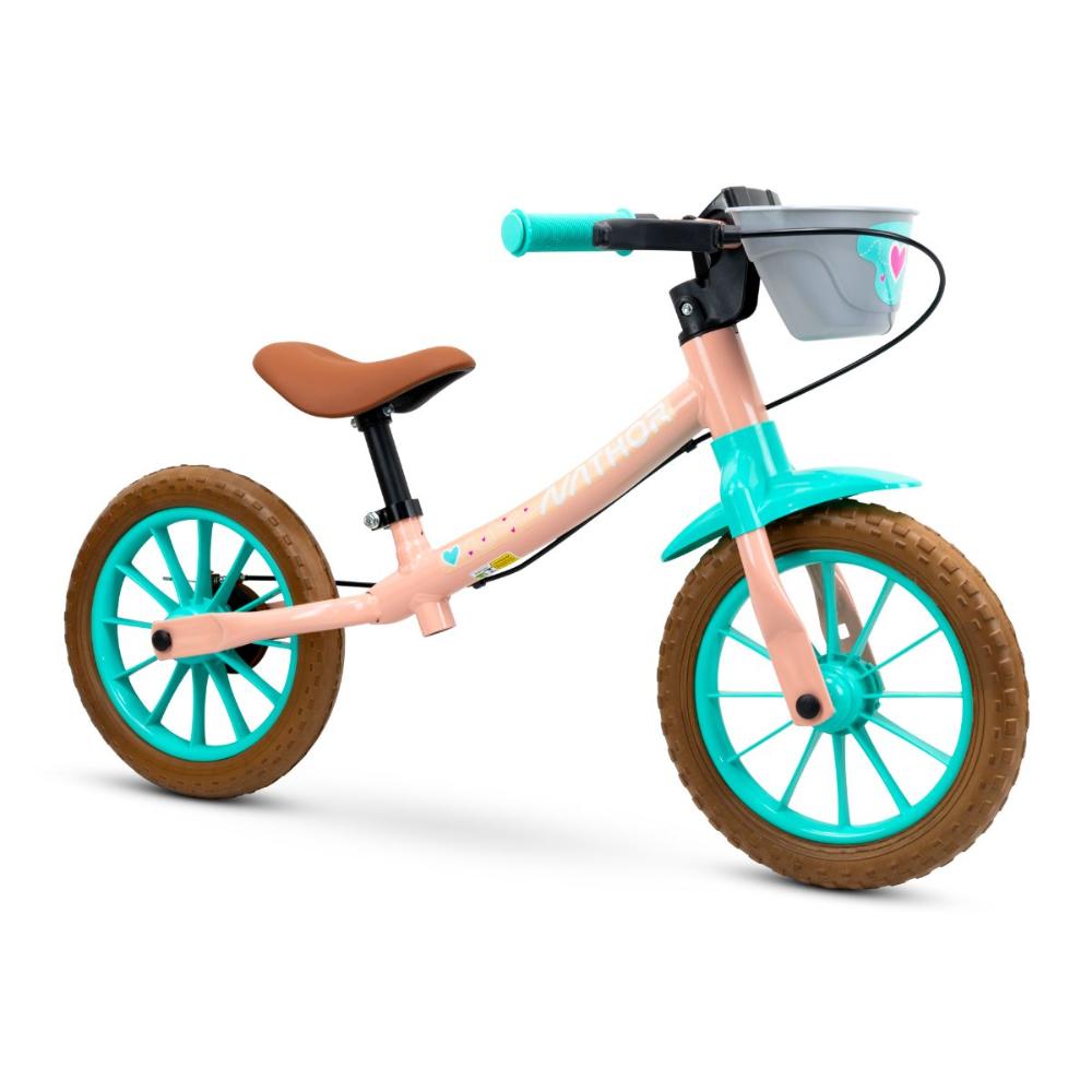 Miniatura Bicicleta Equilíbrio Balance Sem Pedal Aro 12 Love Nathor