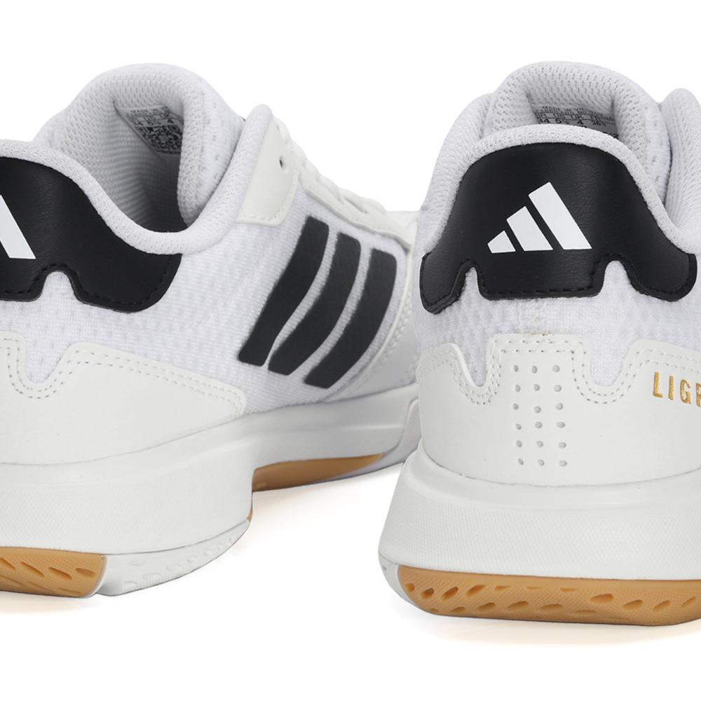 Miniatura Tênis Adidas Ligra 8 Indoor Branco e Preto 34