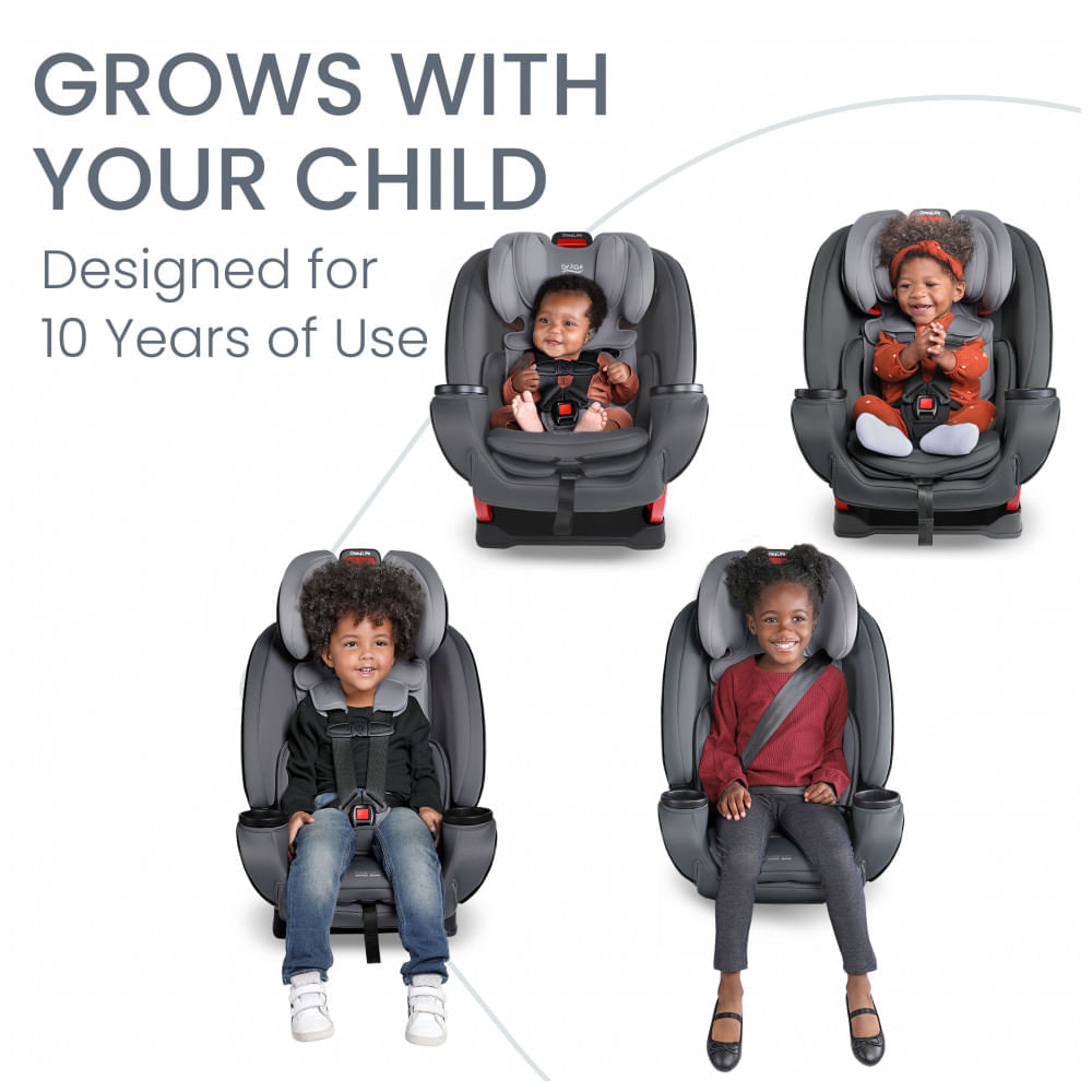 Miniatura Cadeira de Bebê para Carro Tudo em Um Britax One4Life, Cinza Claro Glacial