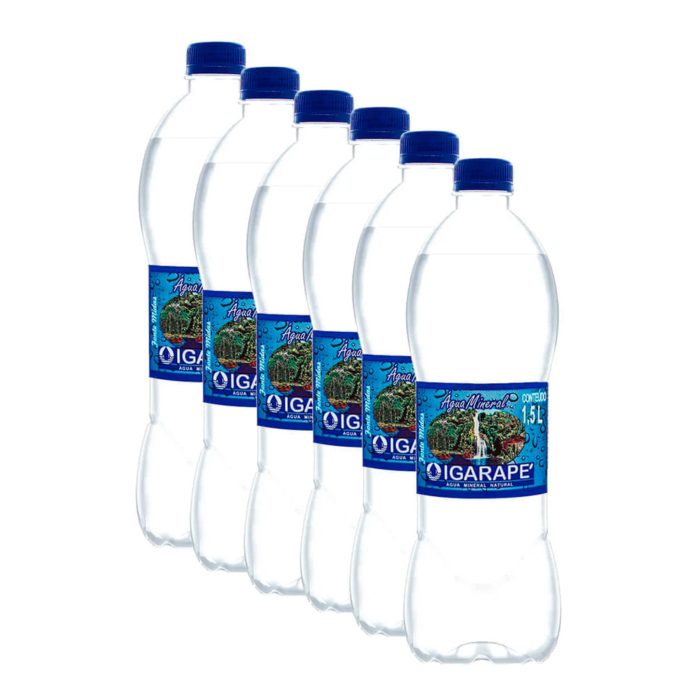 Miniatura Kit 6 Água Mineral Igarapé 1,5 Litro