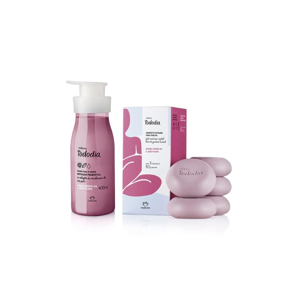 Kit Tododia Amora Vermelha e Jabuticaba - Hidratante + Sabonete