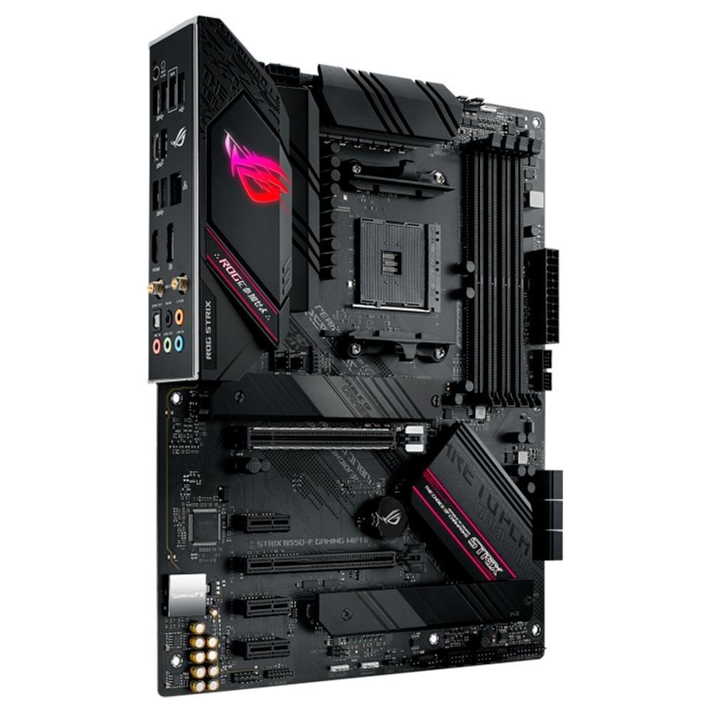 Miniatura Placa-Mãe ASUS ROG Strix B550-F Gaming II, AMD AM4, Aura Sync RGB, ATX, DDR4, Wi-Fi, Preto - 90MB19V0-M0EAY0