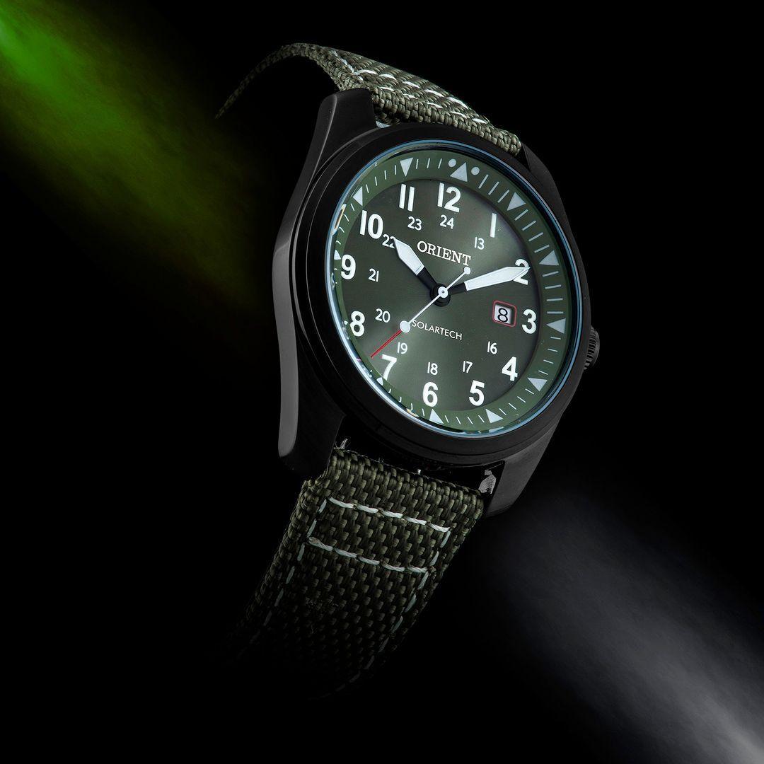 Miniatura Relógio Orient Solartech Hulk Verde - Mpsn1004 E2Eb
