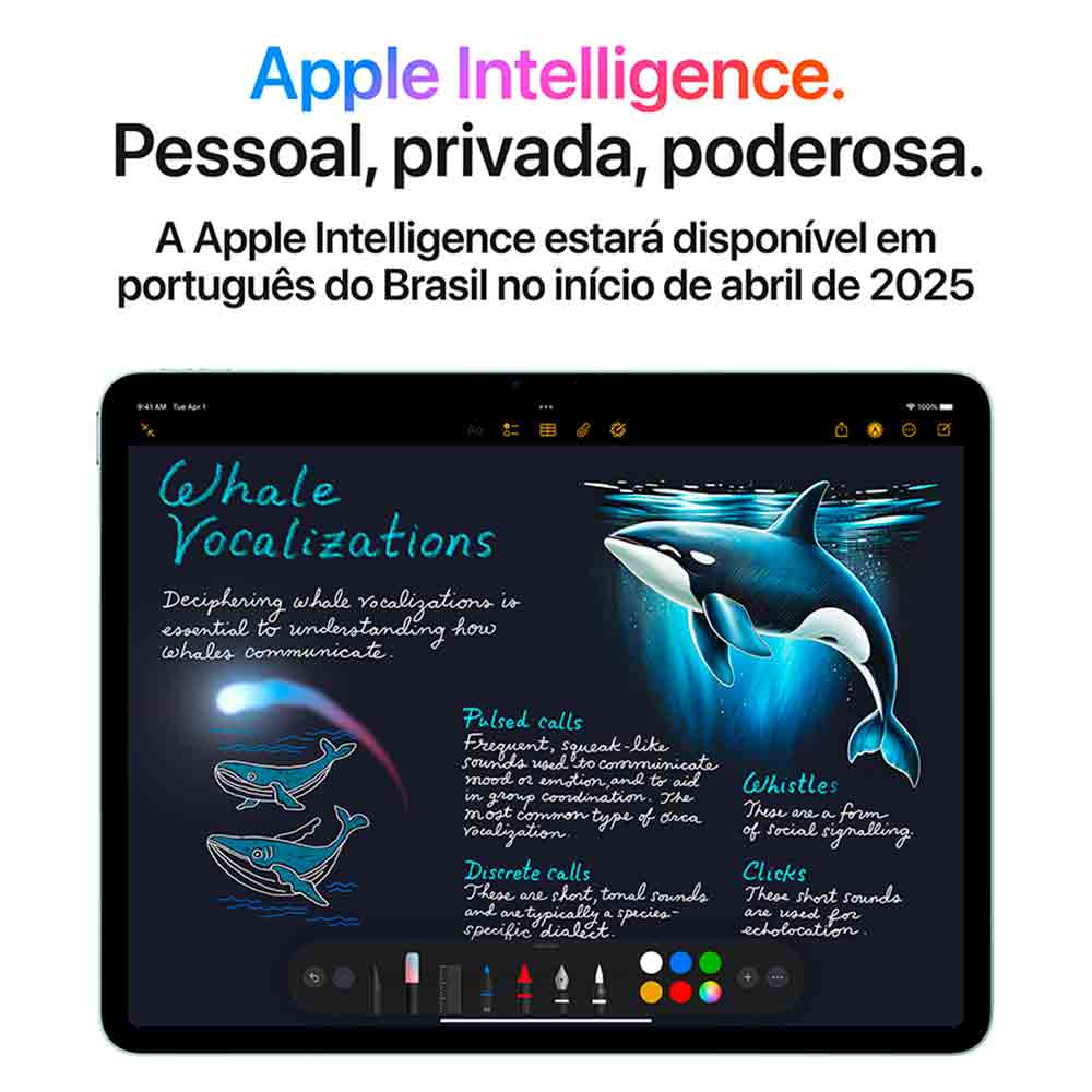 Miniatura iPad Air Apple Processador M3 (11", Wi-Fi, 512GB) - Azul Bivolt