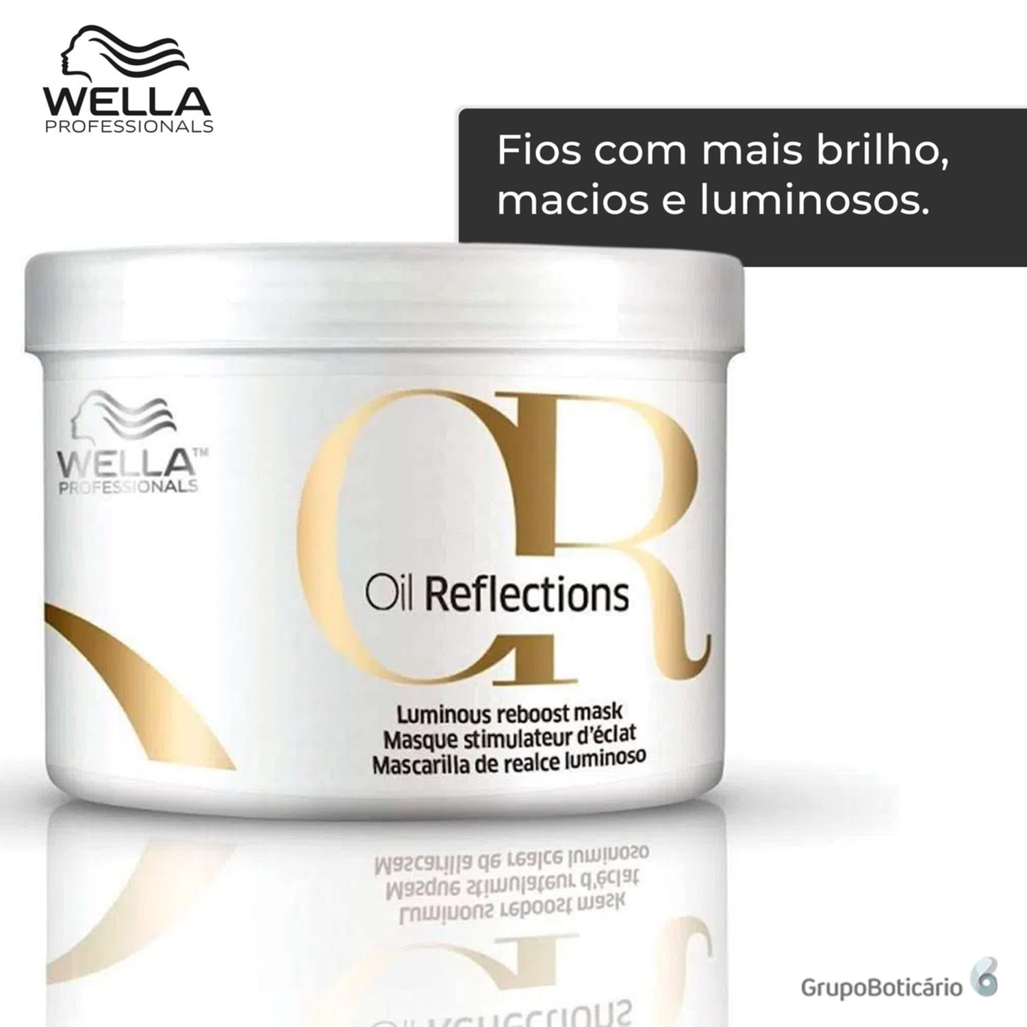 Miniatura Wella Professionals Oil Reflections - Máscara Capilar 500ml