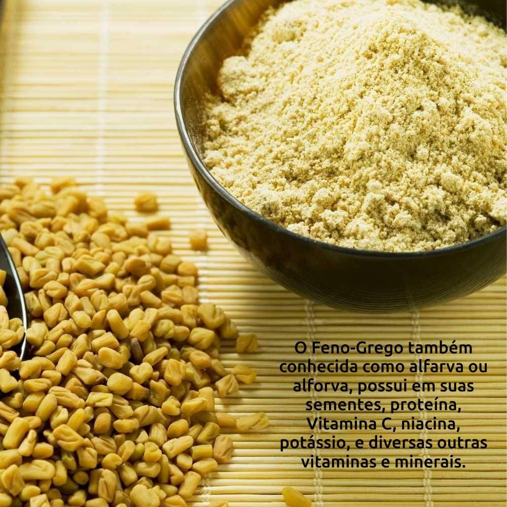 Miniatura Feno Grego Em Pó 500G, Raiz E Sabor Tempero Natural