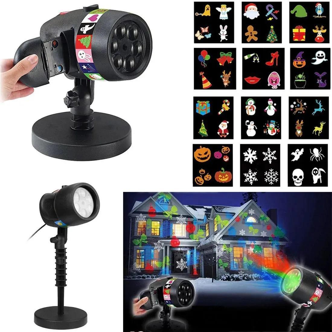 Projetor Holografico Natal Led 220V Festa Natalino