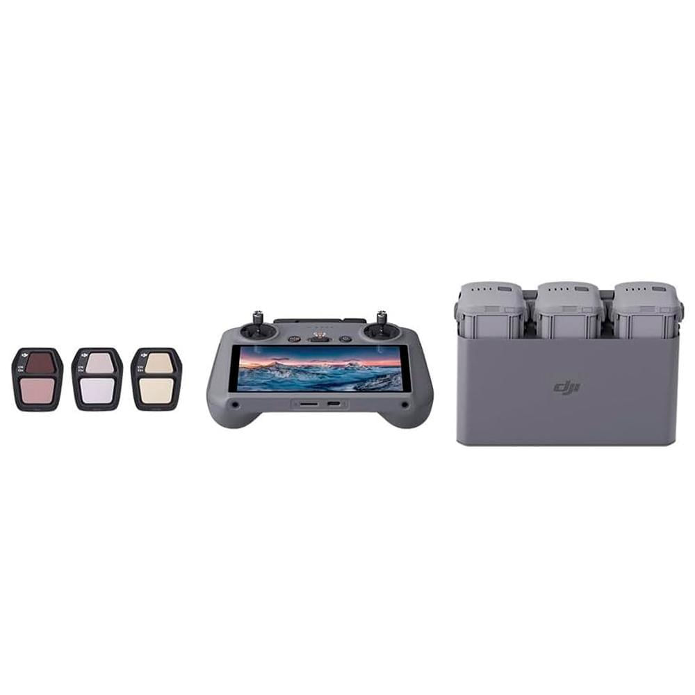 Miniatura Drone Dji Air 3S Fly More Combo Controle Com Tela Rc 2-Br