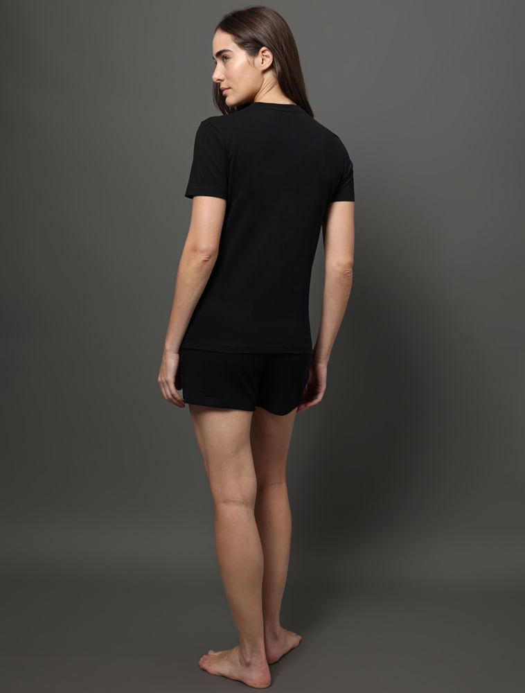 Miniatura Camiseta Feminina Touch Cotton Calvin Klein Underwear - Preto Camiseta Feminina Touch Cotton Calvin Klein Underwear Preto Gg
