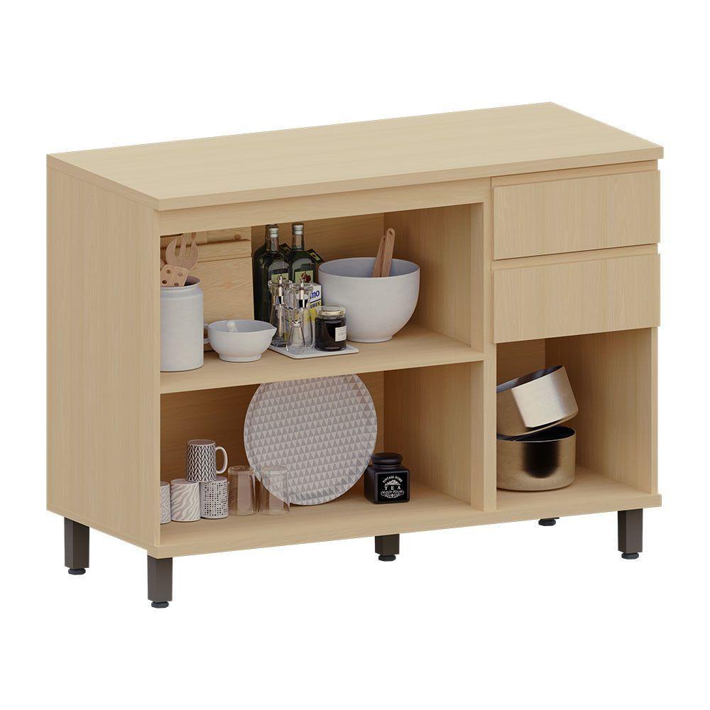 Miniatura Balcão De Cozinha 3 Pts E 2 Gav Com Tampo 120cm Aura Luciane Carvalho