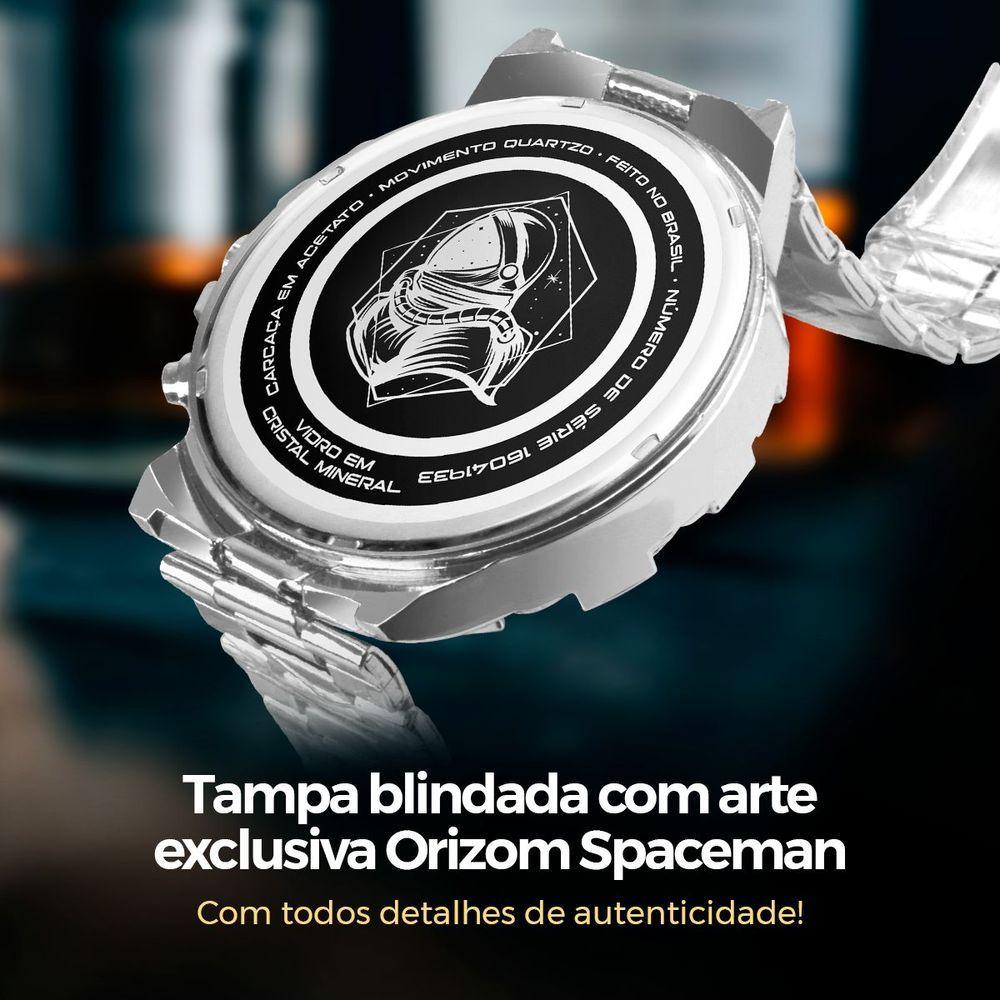 Relogio Aço Inox Prova Dagua Corrente Caixa Pulseira