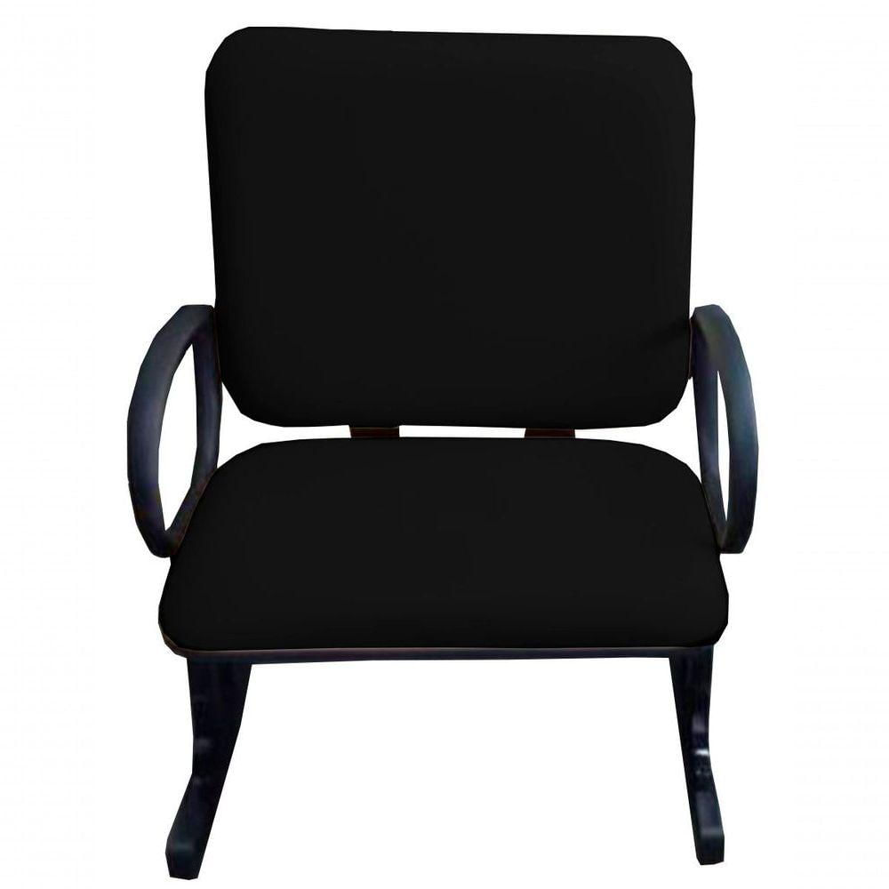 02 Cadeiras Para Escritório Para Obesos Até 250kg Preto