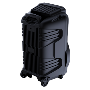 Miniatura Caixa de Som Multilaser Pulse Burst 2 600W Bluetooth Rádio FM Preto