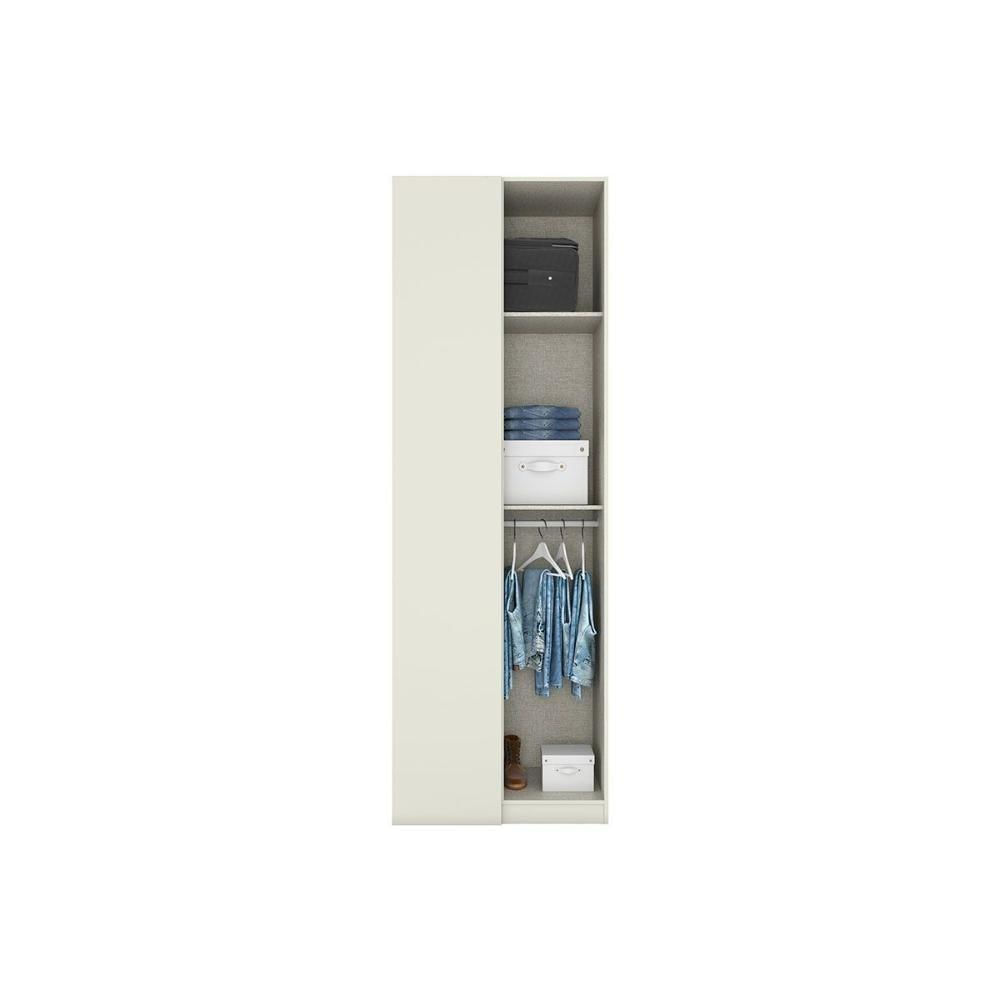 Miniatura Módulo De Quarto Casal Guarda Roupa Canto Reto C/ 1 Porta Mc14 Seletto Areia - Henn