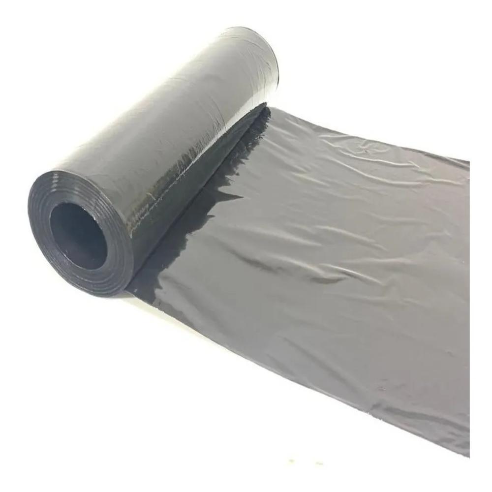 Miniatura Bobina Filme Stretch Sem Tubete 50 Cm X 500 Metros Preto