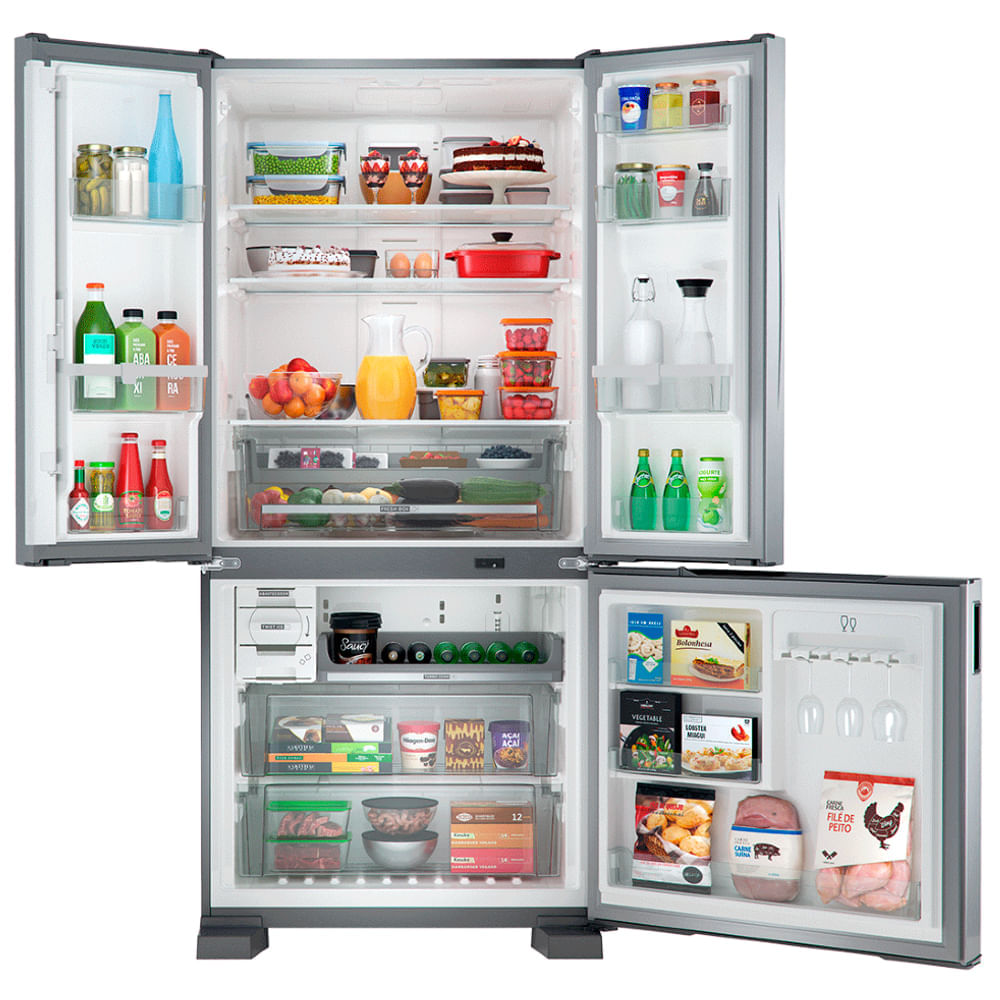 Geladeira Brastemp Frost Free French Door A+++ 554 litros cor Inox - BRO85AK 110V