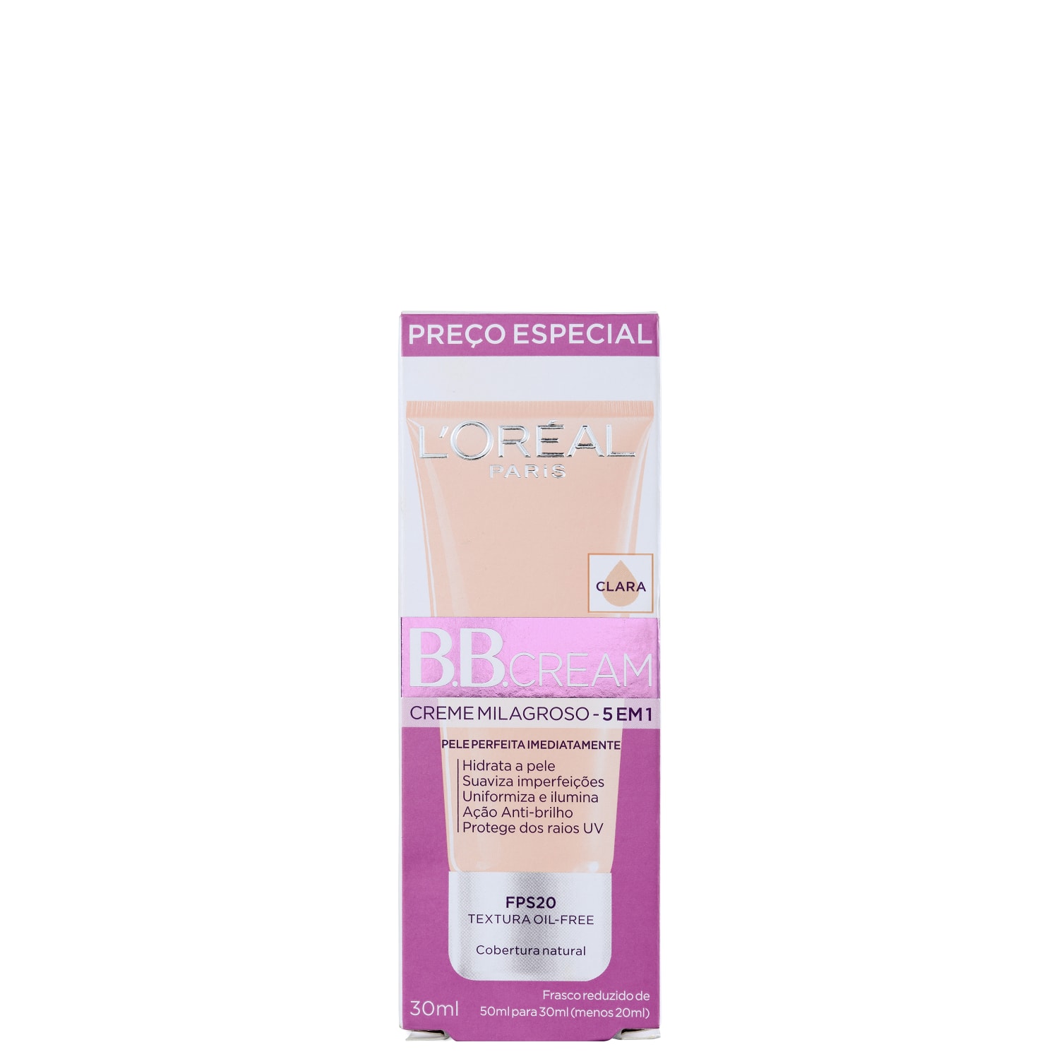 Miniatura L'Oréal Paris Dermo Expertise Base Clara - BB Cream 30ml
