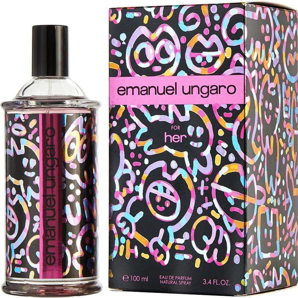 Miniatura Perfume Feminino Emanuel Ungaro For Her Ungaro Eau De Parfum 100 Ml