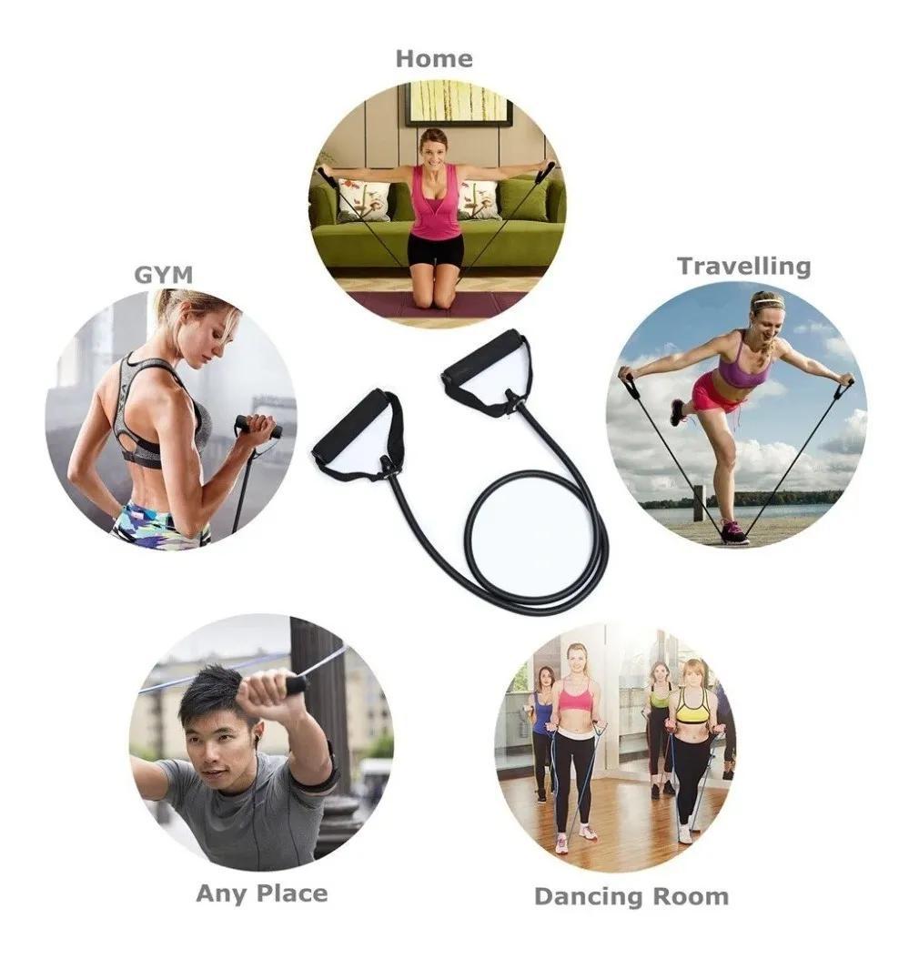 Banda Elástica Resistência Extensor Funcional Fitness Roxo
