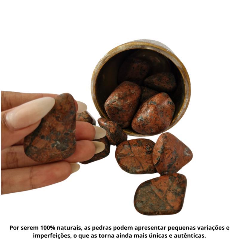 Miniatura Pedra Calcita Laranja Rolada 250G Natural