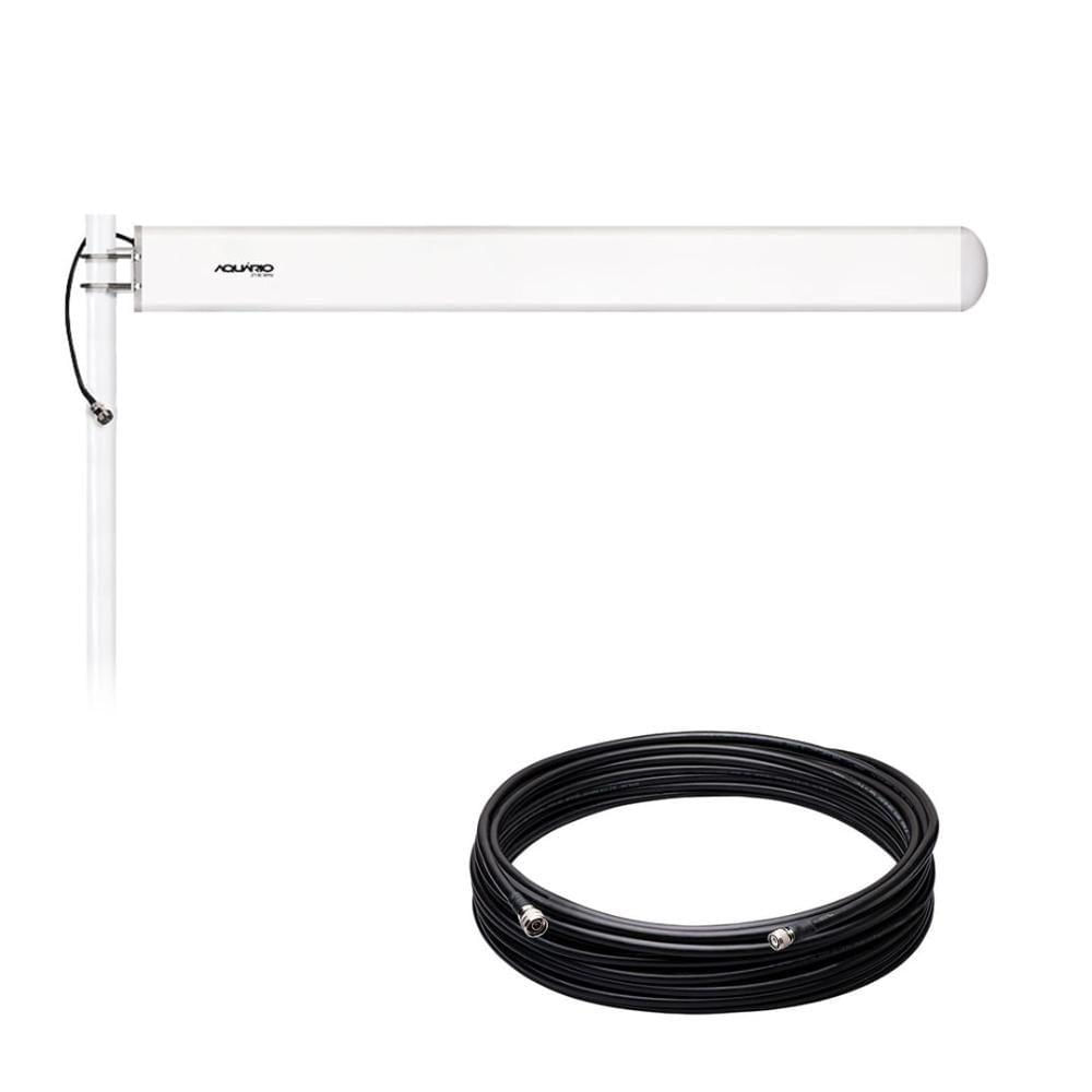 Miniatura Antena Celular 2100mhz Com Cabo Rgc213 20m Para Repetidor