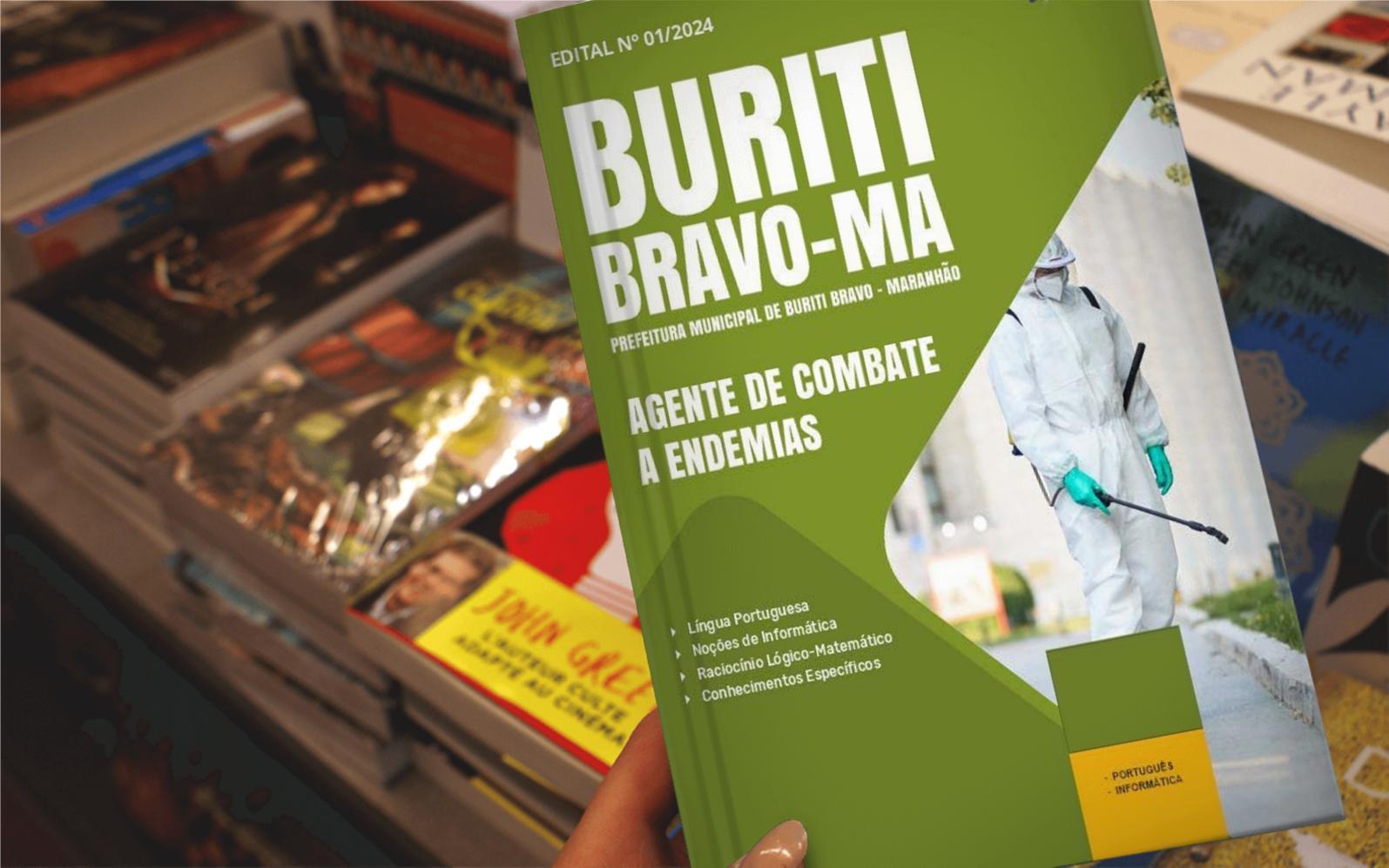Miniatura Apostila Prefeitura Buriti Bravo Ma 2025 Agente Combate A
