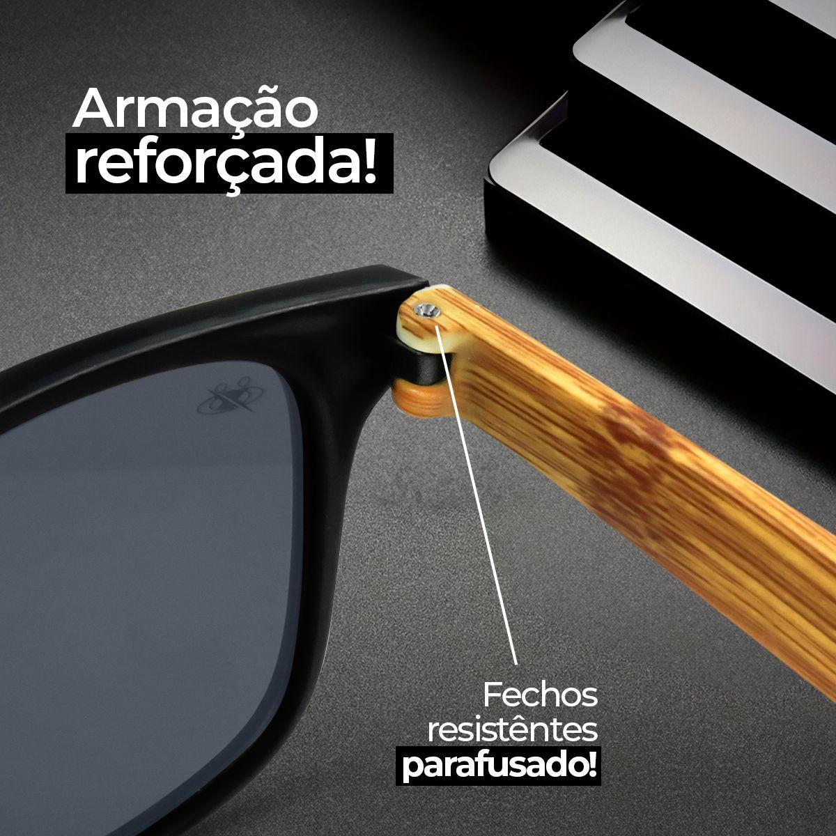 Oculos Sol Proteção Uv Praia Verão Casual Masculino + Case