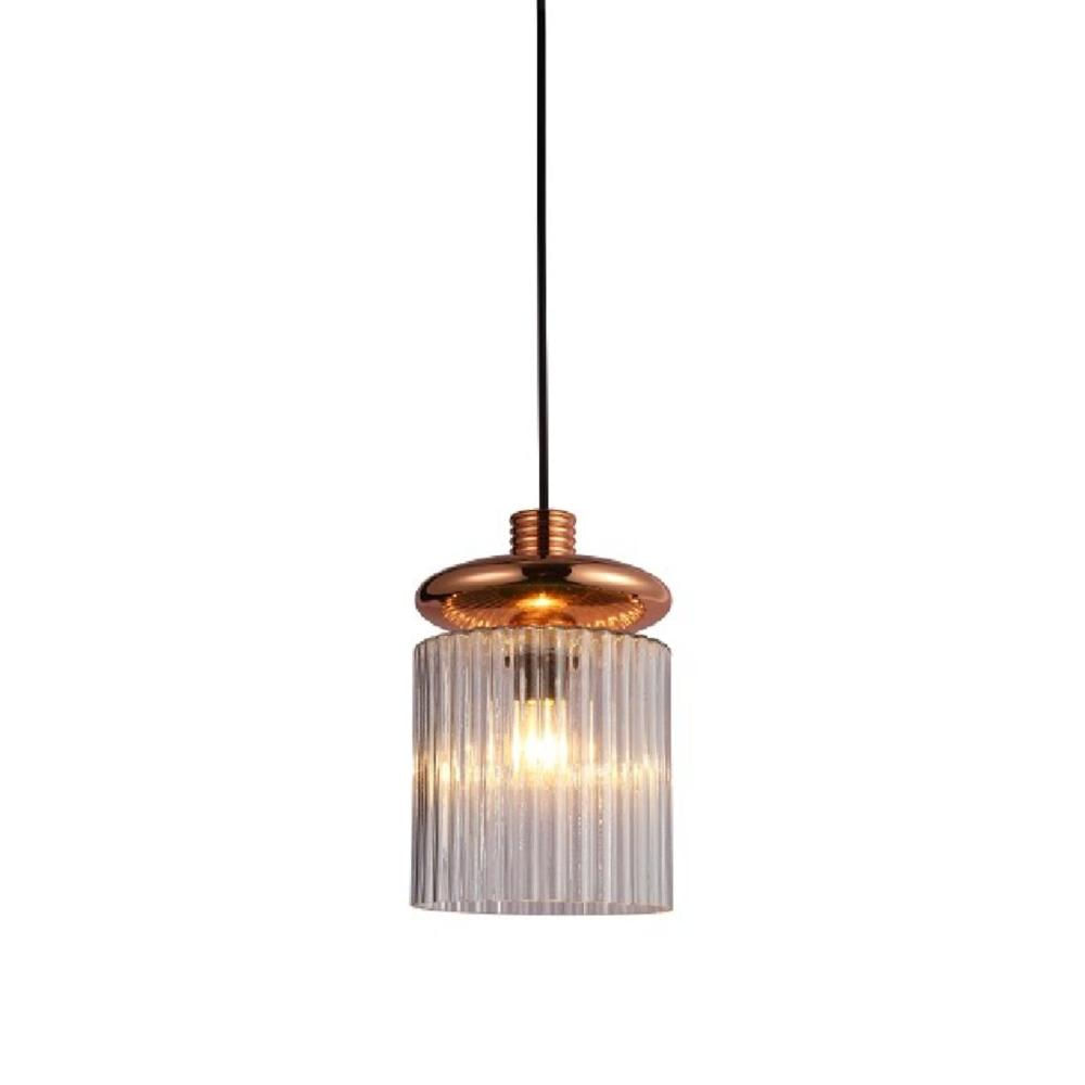 Miniatura Pendente Tule 22cm 1x4w E14 Rosé Gold