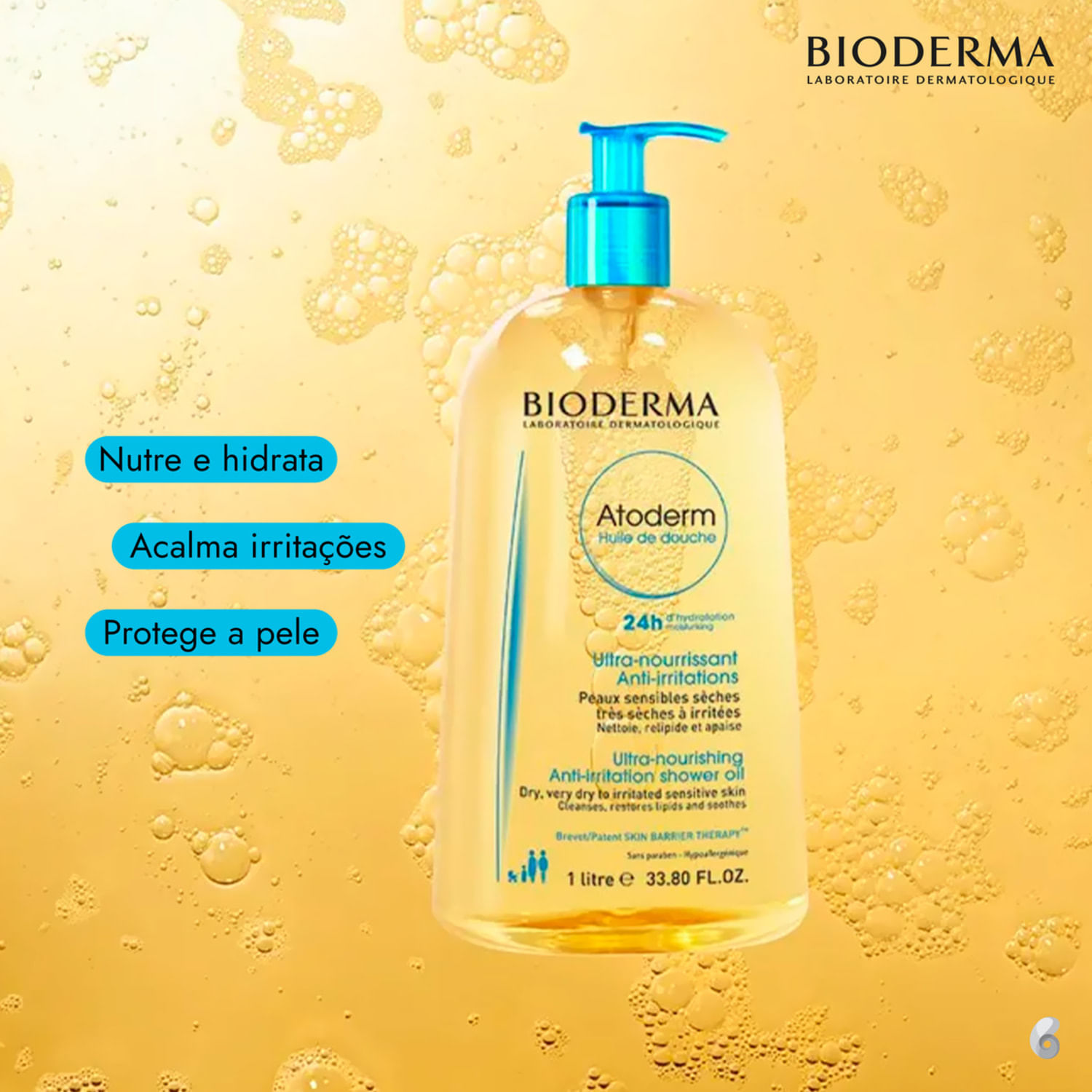Miniatura Bioderma Atoderm - Óleo de Banho 1 Litro