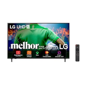 Smart TV 4K 50" LG Ultra HD 50UA8550PSA com Processador a7 Gen8 AI, Otimizador de Jogos, Wi-Fi, Bluetooth, webOS 25 e Controle Smart Magic