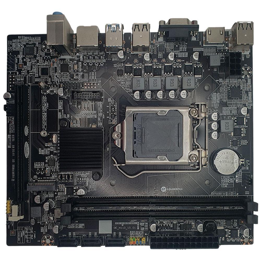 Miniatura Placa Mãe Soquete 1151 H110 Ddr4, M.2, Goldentec - Gt-H110