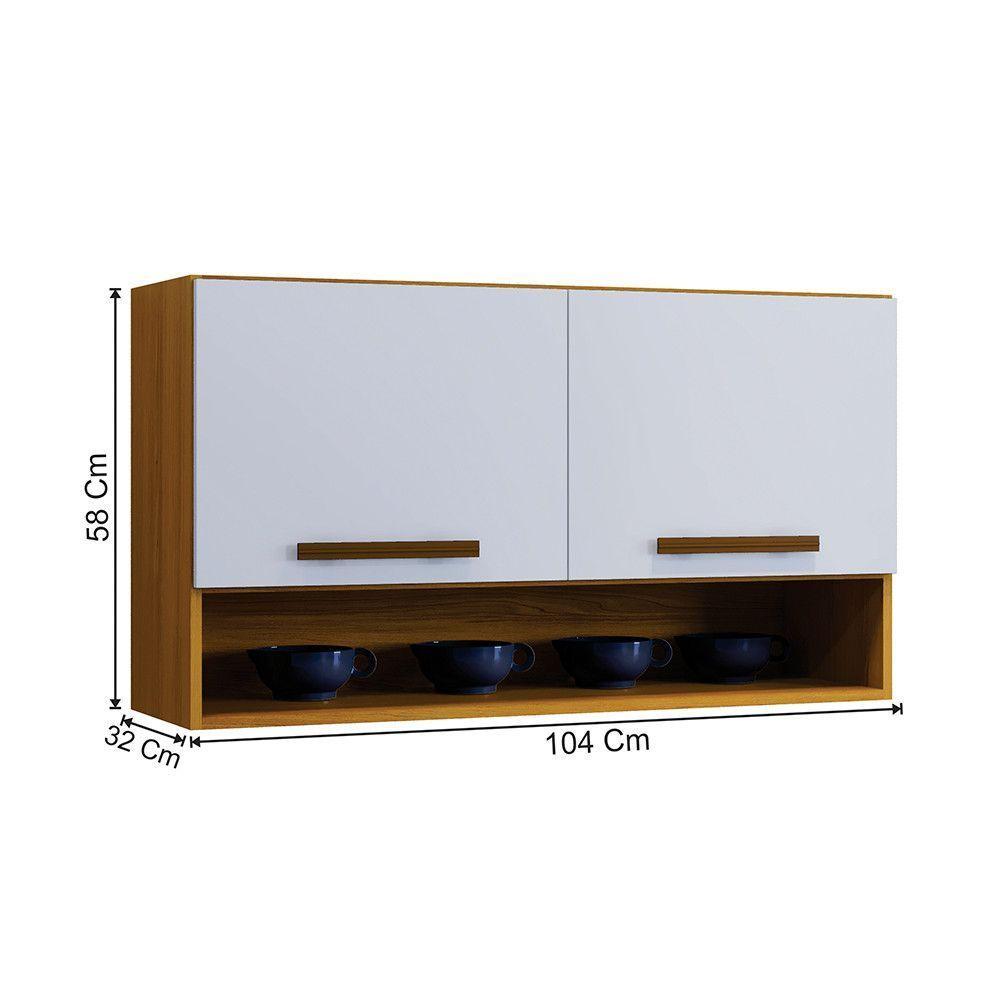 Miniatura Armário Aéreo Beta Freijó - Branco