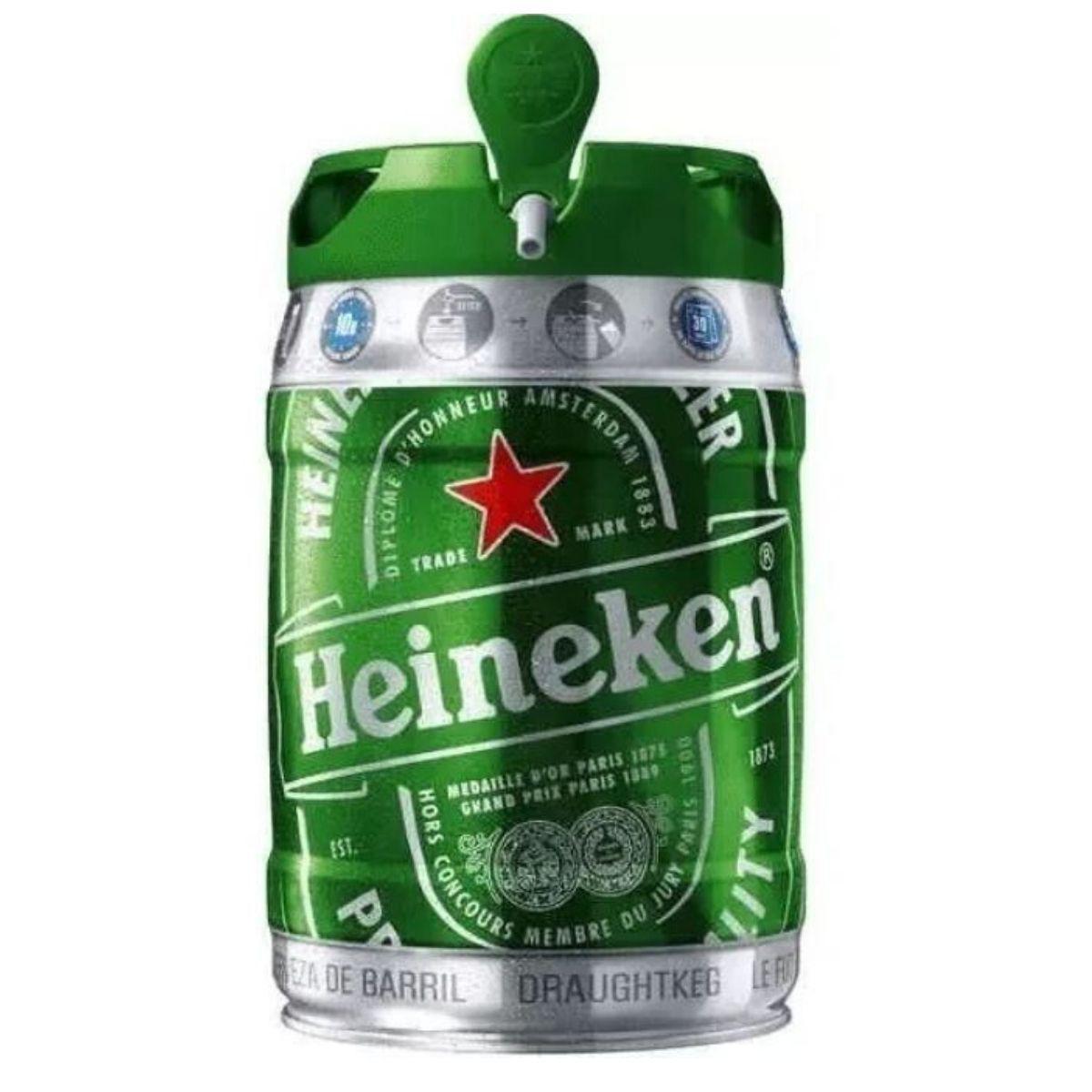 Miniatura Barril Chopp Heineken 5 Litros Original Premium