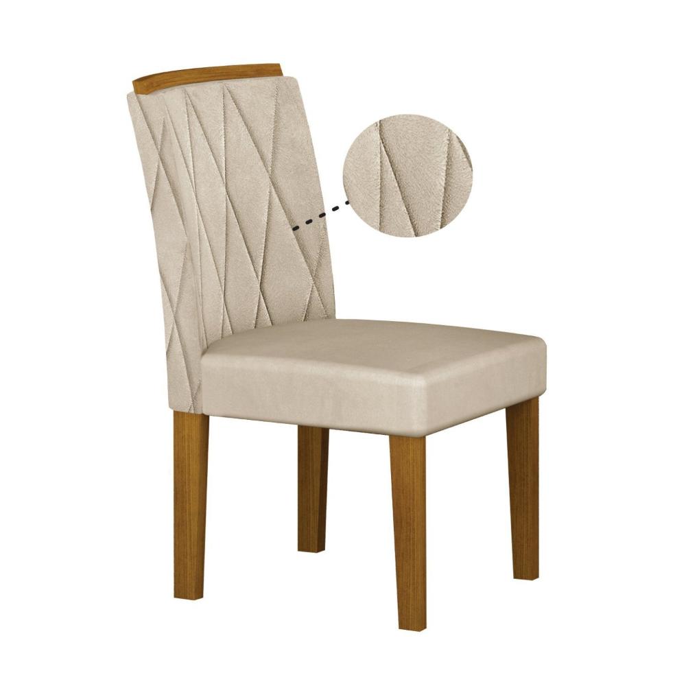 Miniatura Kit 2 Cadeiras para Sala de Jantar Lorena Freijó/Palha